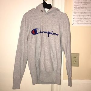 Champion Grey small sweatshirt/hoodie!